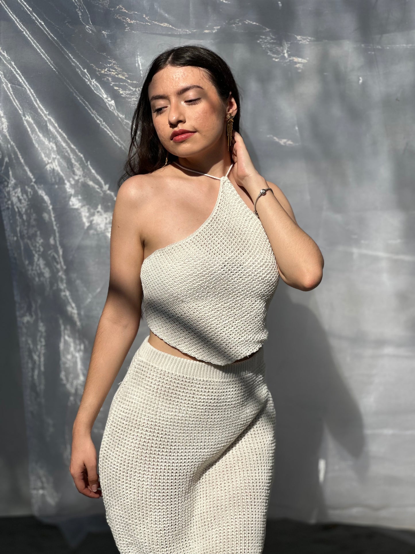 Conjunto de playa tejido