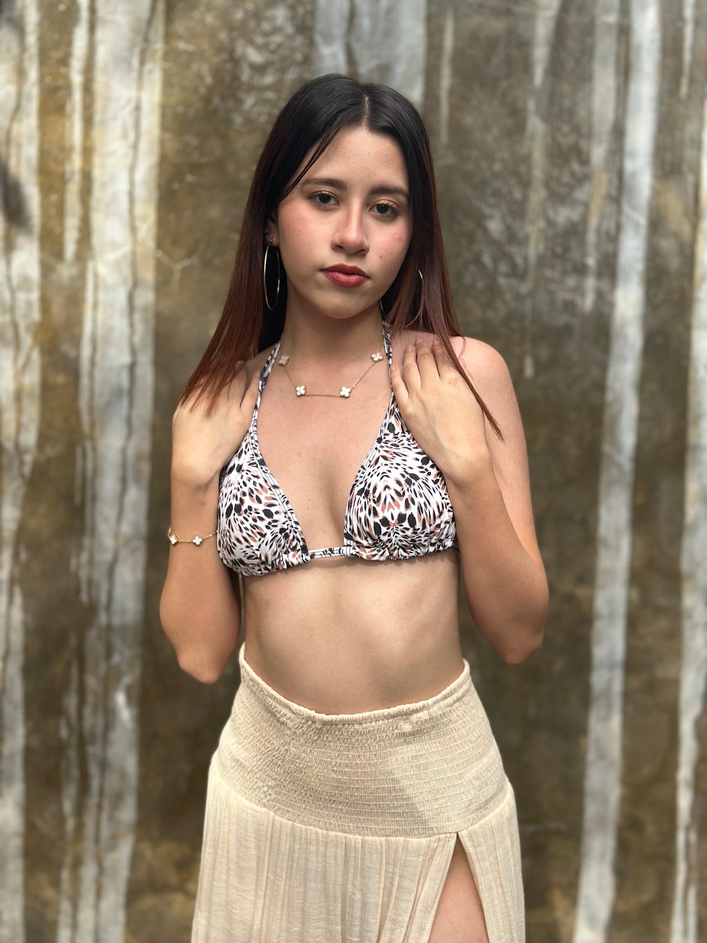 Set animal print con aro