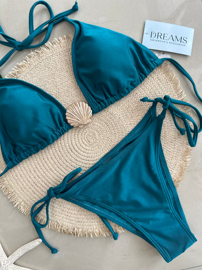 Set satinado de concha de mar