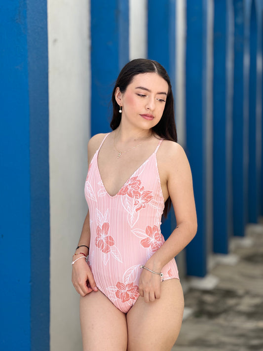 Bañador estampado flores