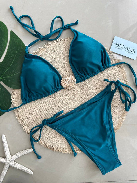 Set satinado de concha de mar